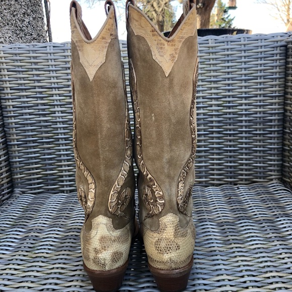 Ralph Lauren Collection Snake Boots 8 Cowboy Padma - Picture 11 of 16